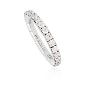 Extensible Ring 1 Weißgold - Weiße Brillanten