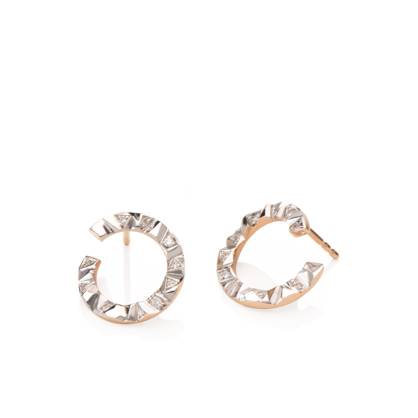 Ohrring mit Brillanten Kollektion Alpen von Schmuck Atelier Meinck
