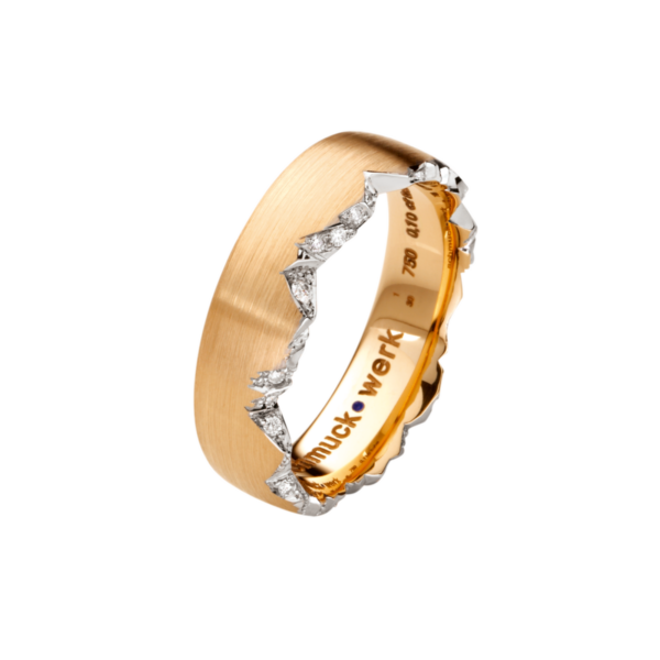 Schmuckwerk Ring Kollektion Alpen Rotgold mit Brillanten von Schmuck Atelier Meinck