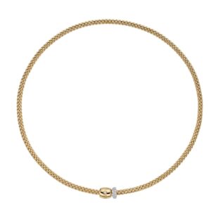 Collier Fope Prima Gelbgold, Brillanten von Schmuck Atelier Meinck