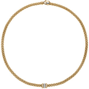 FOPE - Collier PRIMA Gelbgold mit Brillanten
