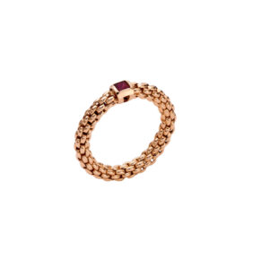 FOPE Ring, Rosegold mit Rubin von Schmuck Atelier Meinck