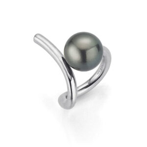 Gellner Ring Silber mit Tahitiperle von Schmuck Atelier Meinck