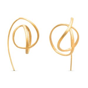 Ohrringe Joid Art Messing vergoldet von Schmuck Atelier Meinck