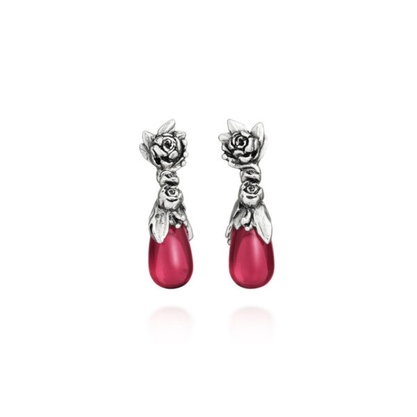 Giovanni Raspini Ohrringe Pfingstrose Silber Schmuck Atelier Meinck
