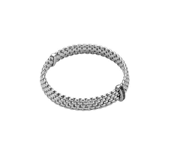 FOPE Armband Panorama, Weißgold mit schwarzen Brillanten von Schmuck Atelier Meinck