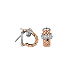 FOPE Ohrringe, Rosegold mit Brillant von Schmuck Atelier Meinck