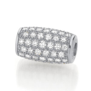 Jörg Heinz Wechselschließe, 750 Weißgold, Brillanten von Schmuck Atelier Meinck