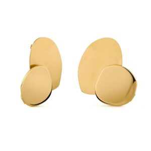 Ohrringe Joid Art Messing vergoldet von Schmuck Atelier Meinck