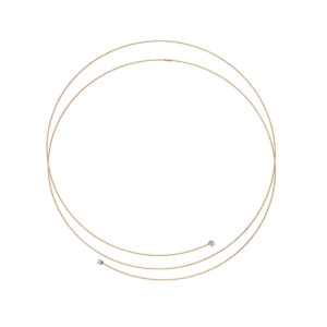 Flexibler Halsschmuck Flex Gold, 750 Geldgold, Diamant von Schmuck Atelier Meinck