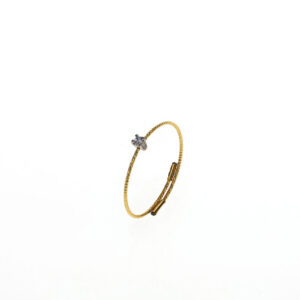 Ring Flex Gold, 750 Geldgold, Diamant von Schmuck Atelier Meinck