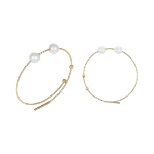 Creole Flex Gold, 750 Geldgold, Perlen von Schmuck Atelier Meinck