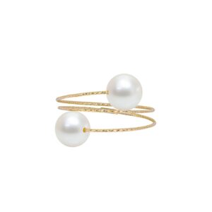 Ring Flex Gold, 750 Geldgold, Perle von Schmuck Atelier Meinck