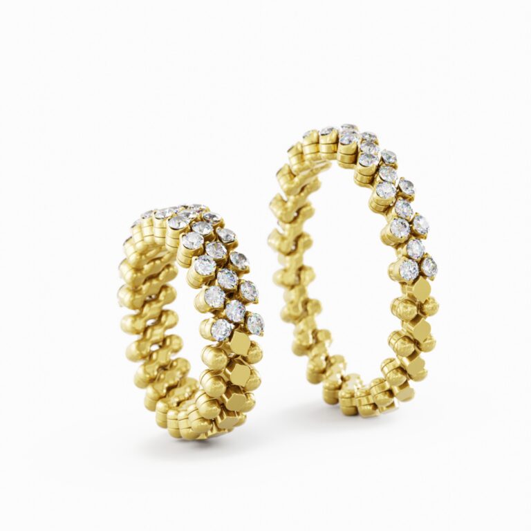 schmuck atelier Meinck-serafino consoli-flexibler Ring-diamantbesetzer Memoire-Ring-gold